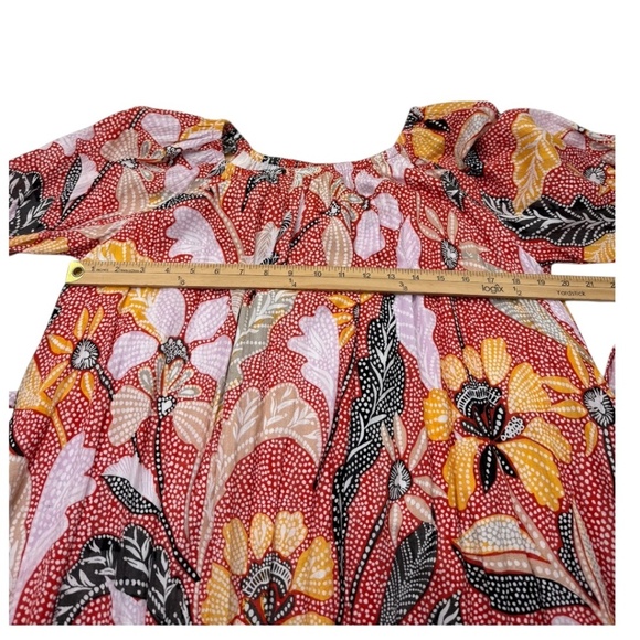 ELIZABETH and James Dress Belted Uptown Casual Day Glow Marika Garden - Picture 13 of 14